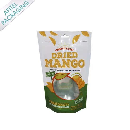 지퍼 플라스틱 알루미늄 호일 식품 포장 백이 있는 맞춤형 반투명